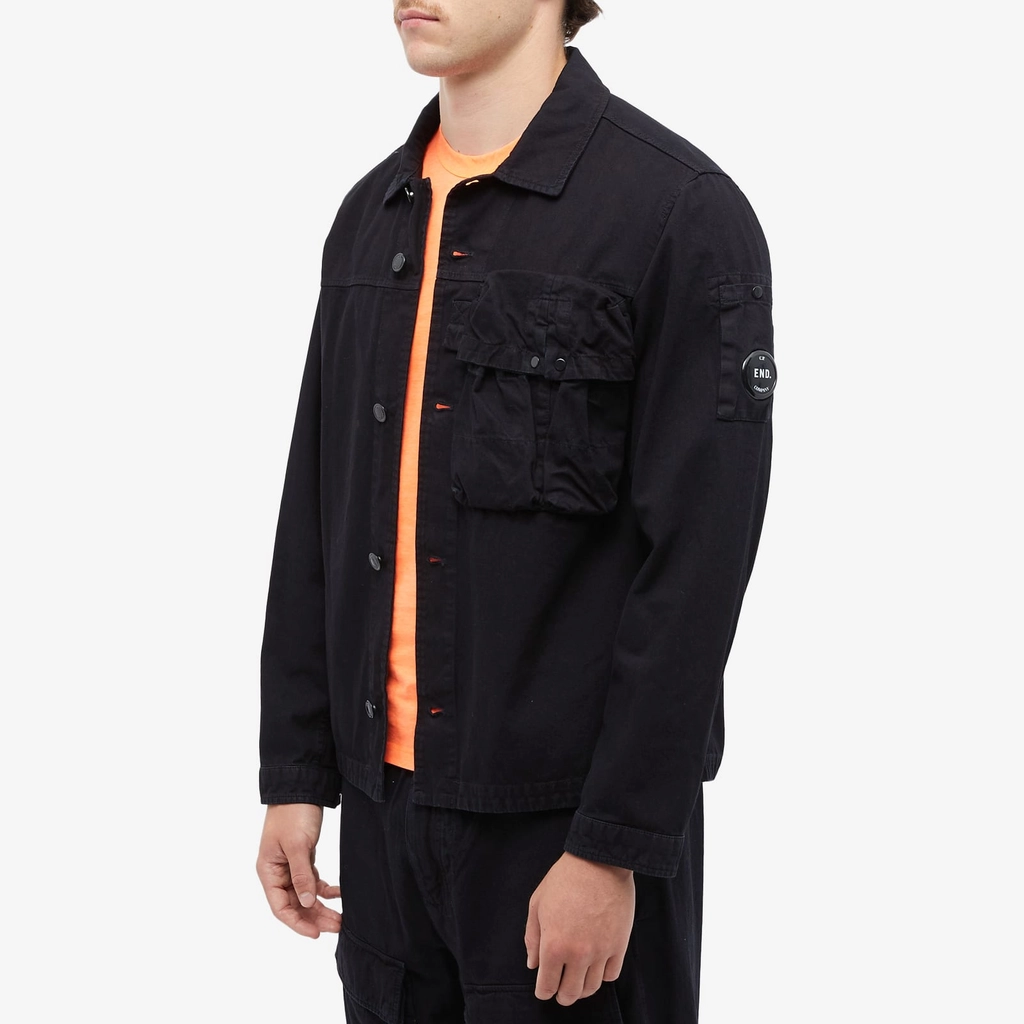 CP Company END. x  Men's ‘Adapt’ Blu Overshirt Black/Navy